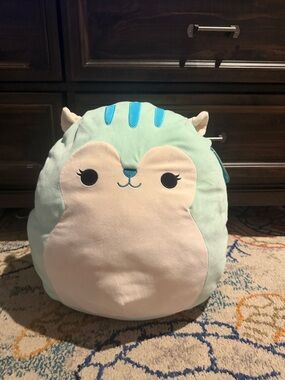 Squishmallows Mint Green and Cream Plush Pillow Buddy